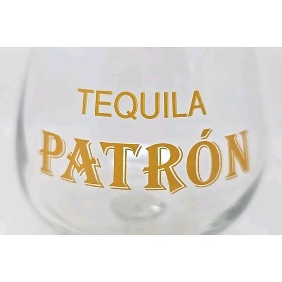 1990's Clear Patron Tequila - Cas Gallardo Fairview Height IL Snifter Glass U273 - Picture 2 of 7